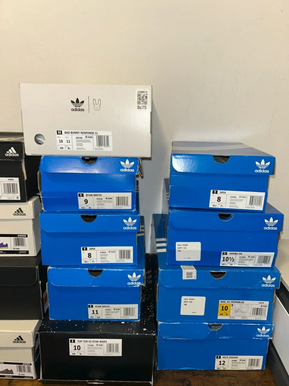 13 Adidas Empty Boxes